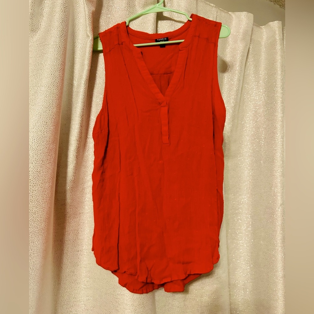 Torrid sz 2 Harper orange blouse